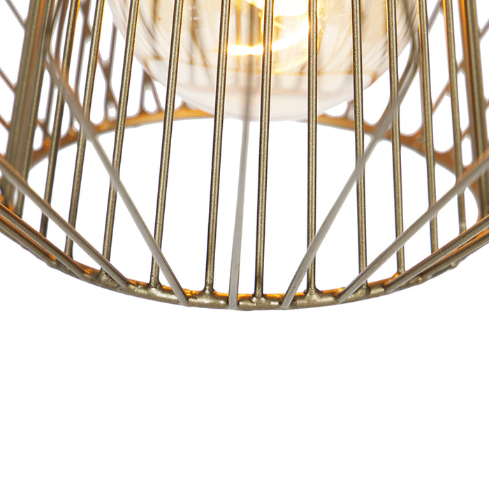 QAZQA Design hanglamp messing - Stiel