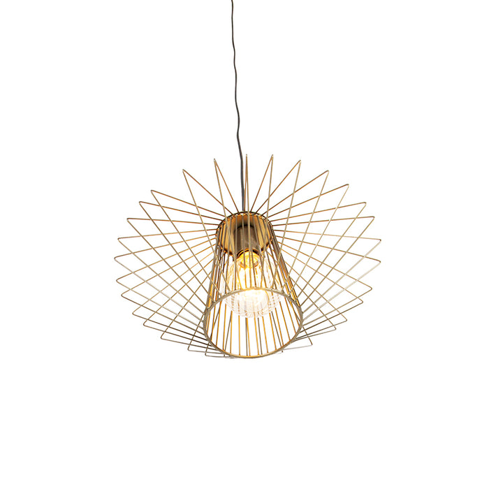 QAZQA Design hanglamp messing - Stiel