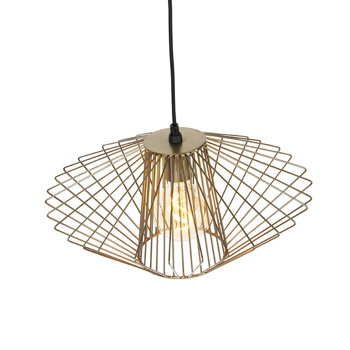 QAZQA Design hanglamp messing - Stiel
