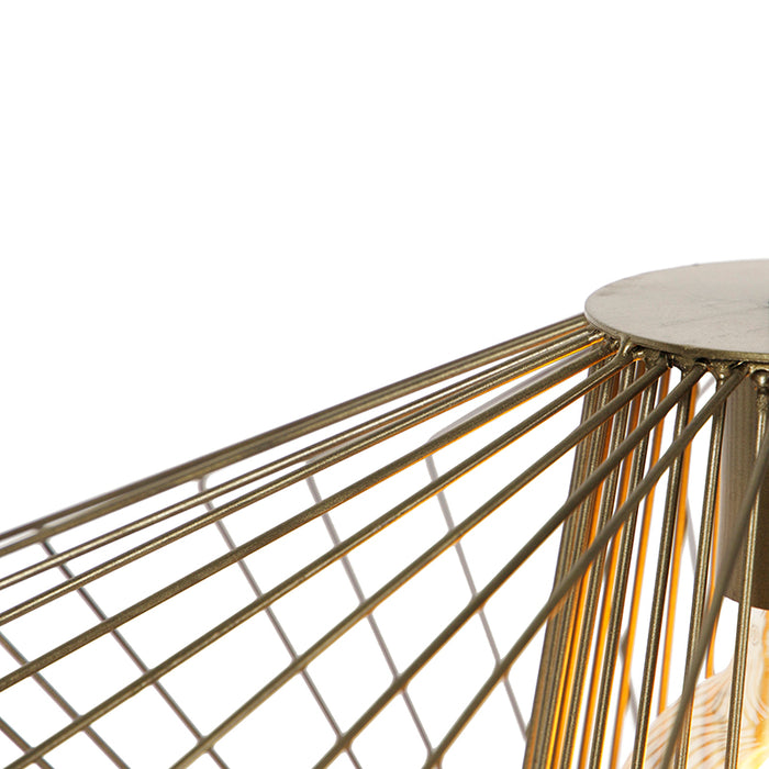 QAZQA Design hanglamp messing - Stiel