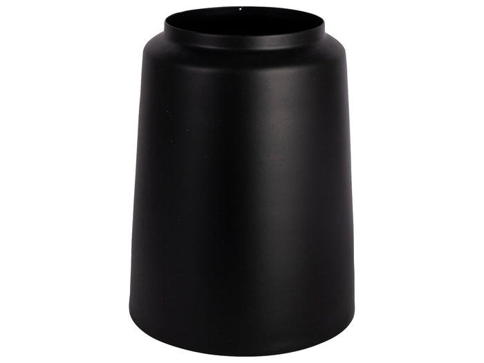 Gusta Vaas metaal ø19,5x24,5cm zwart