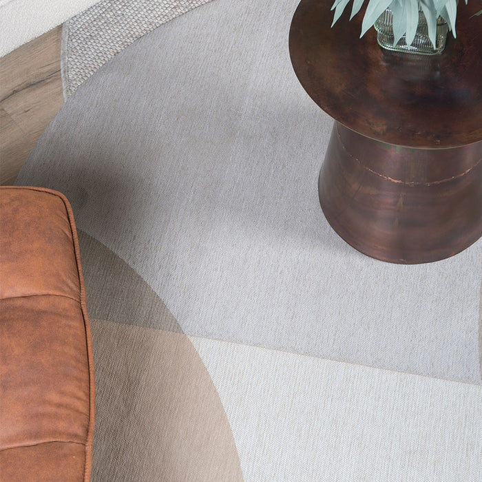 Veer Carpets - Vloerkleed Eli Beige ø120 cm