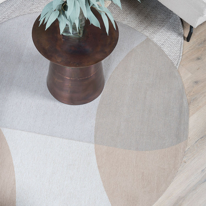 Veer Carpets - Vloerkleed Eli Beige ø120 cm