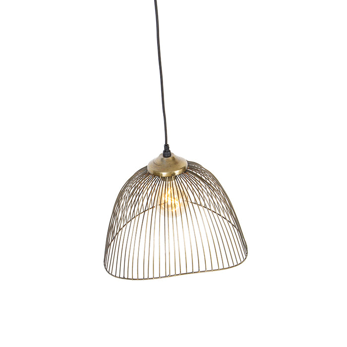 QAZQA Design hanglamp messing draad 39,8 cm - Pia