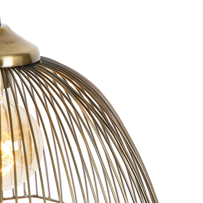 QAZQA Design hanglamp messing draad 39,8 cm - Pia