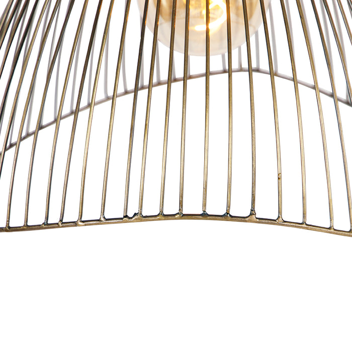 QAZQA Design hanglamp messing draad 39,8 cm - Pia