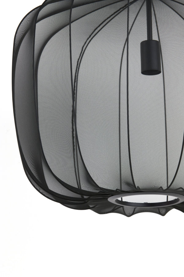 Light & Living Plumeria Hanglamp - L - H 45 x Ø 60 cm - Zwart