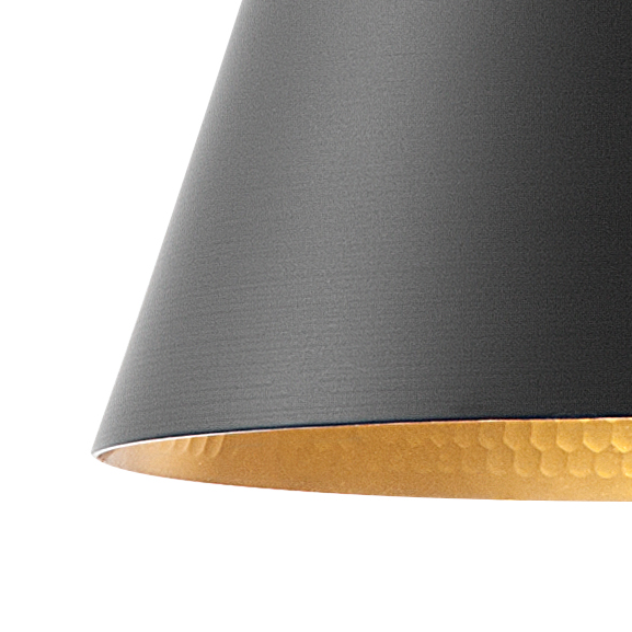 Beliani - TAGUS - Hanglamp - Zwart|Goud - Aluminium