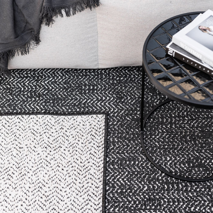 Eva Interior Buitenkleed Zwart Dahl 280 x 380 cm