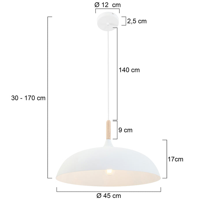 Mexlite Hanglamp scandinavisch - Hout -