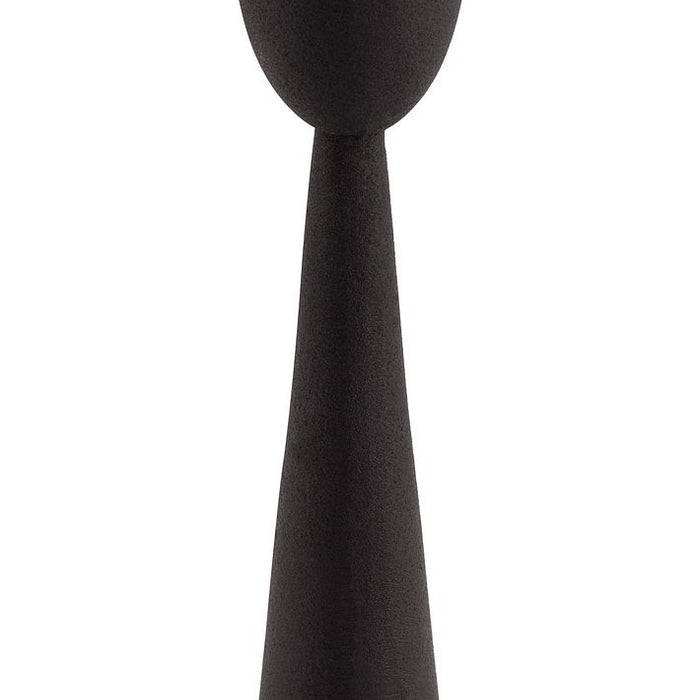 vtwonen Kandelaars - 2 Stuks - Metaal - Zwart - Hoogte 16cm