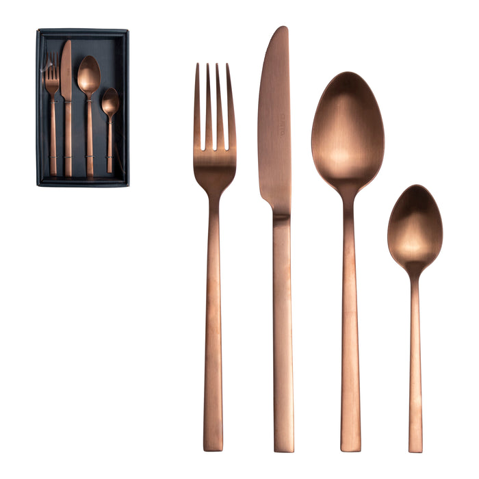 Gusta Bestekset 16-delig - Koper