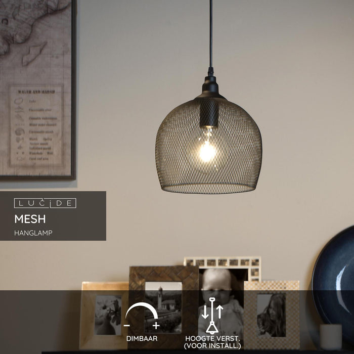 Lucide MESH Hanglamp - Zwart