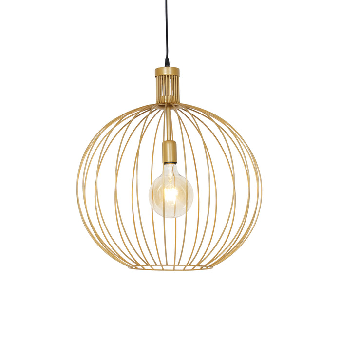QAZQA Design hanglamp goud 50 cm - Wire Dos