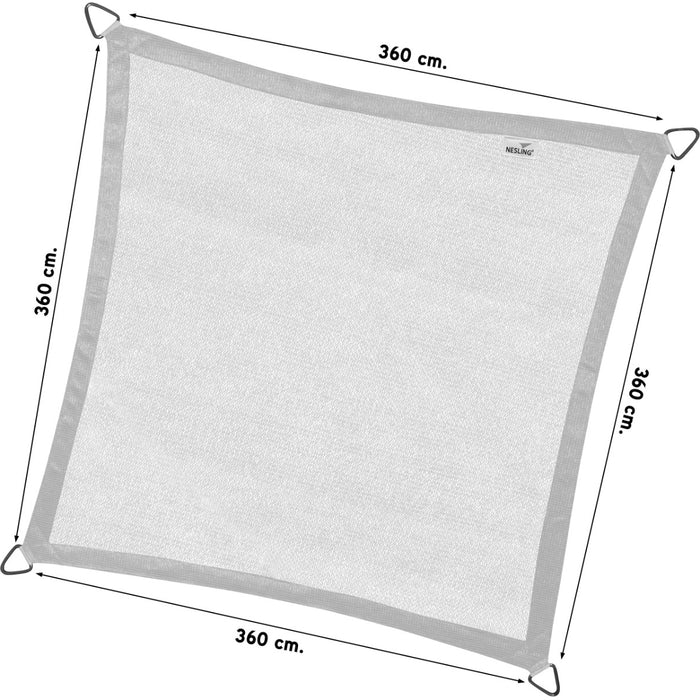 Nesling Coolfit Schaduwdoek Antraciet 360 x 360 cm