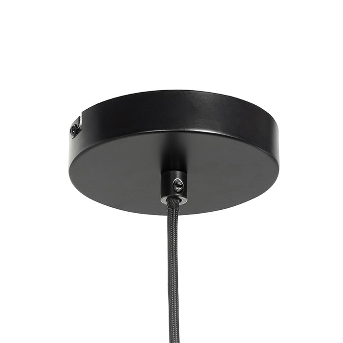 QAZQA Hanglamp molly - Zwart - Industrieel - D 400mm