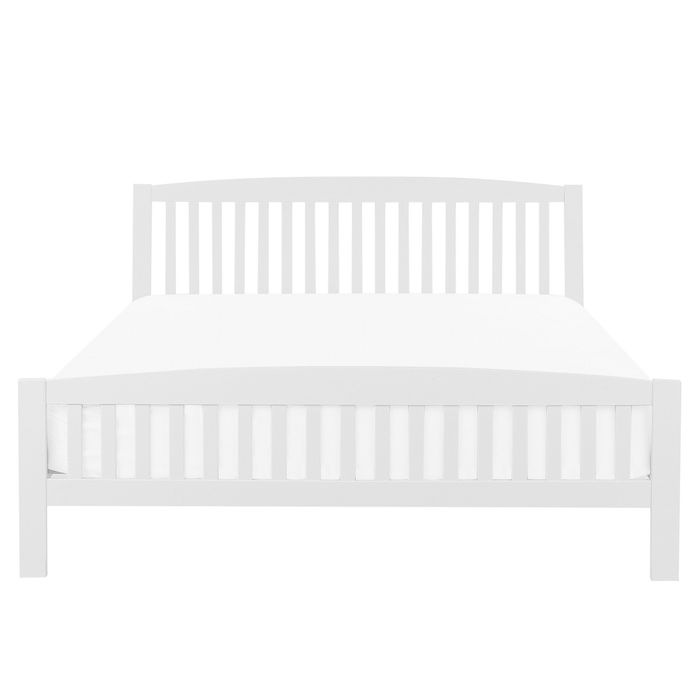 Beliani - CASTRES - Tweepersoonsbed - Wit - 160 x 200 cm - Dennenhout