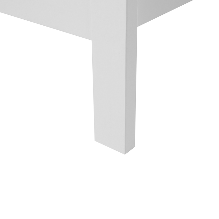 Beliani - CASTRES - Tweepersoonsbed - Wit - 160 x 200 cm - Dennenhout