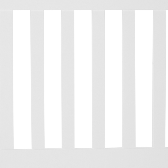 Beliani - CASTRES - Tweepersoonsbed - Wit - 160 x 200 cm - Dennenhout