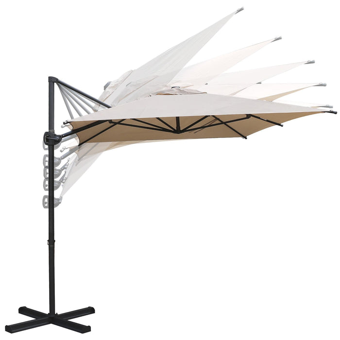 SORARA Roma Basic Zweefparasol 270 x 210 cm Zand