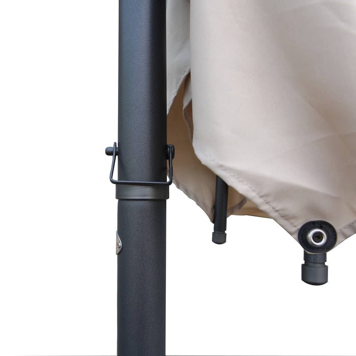 SORARA Roma Basic Zweefparasol 270 x 210 cm Zand