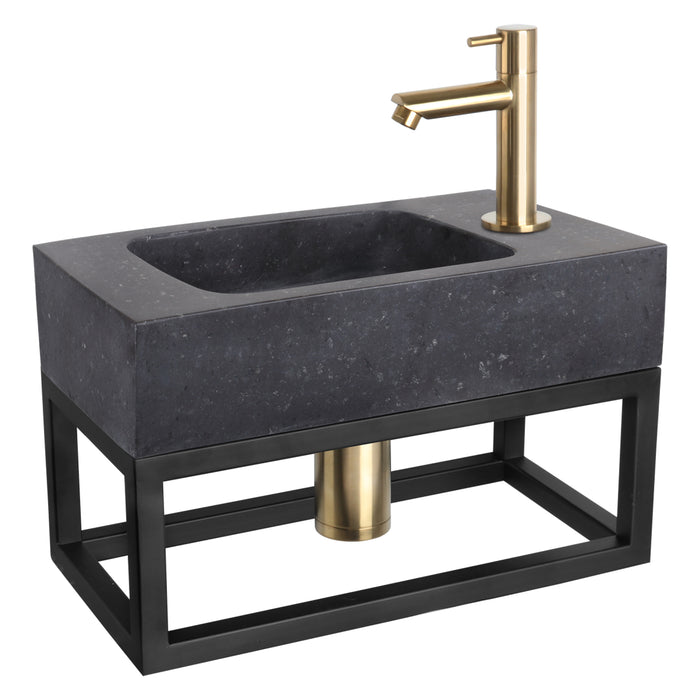 Differnz Fontein|Handdoekrek Force Bombai Rechte Kraan Mat Goud