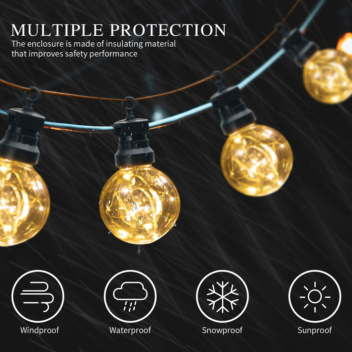 Aigostar 10VRU Lichtsnoer - Lichtslinger - LED Lampjes Slinger- 2700K