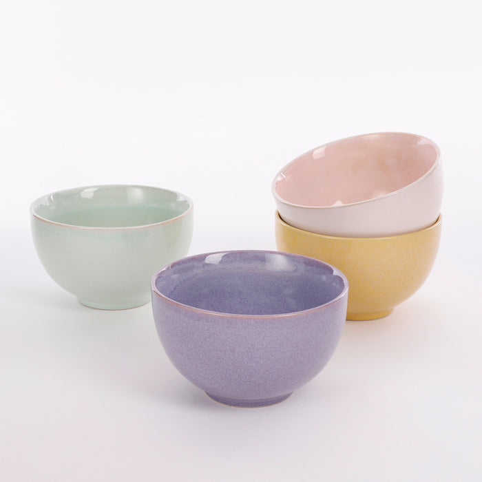 Mica Decorations Rico Schaaltjes - Set van 4 - H8,5 x Ø14 cm - Pastel