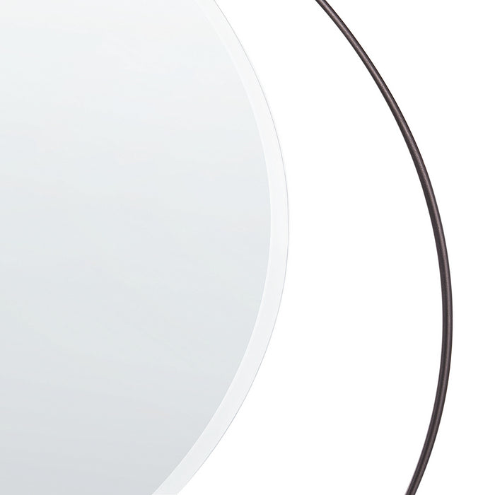 Beliani - AGDE - Wandspiegel - Zwart - IJzer