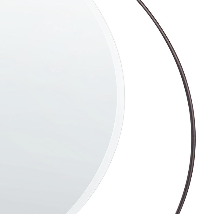 Beliani - AGDE - Wandspiegel - Zwart - IJzer