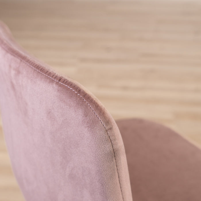 Bronx71 Velvet barkruk Mikky roze 65-78 cm
