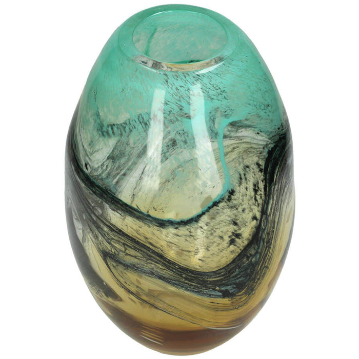 SVJ Home Decorations Ole Vaas - 17 x 17 x 26 cm - Glas - Meerkleurig