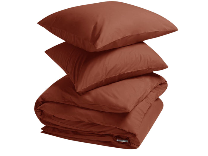 Yumeko overtrekset percal rusty red 240x220 + 2|60x70