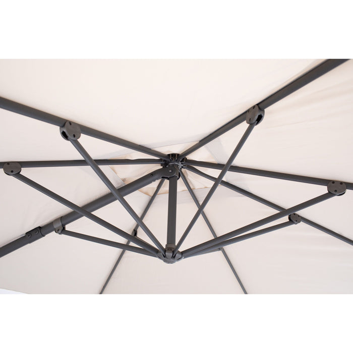 SORARA Roma Classic Zweefparasol 300 x 300 cm Zand