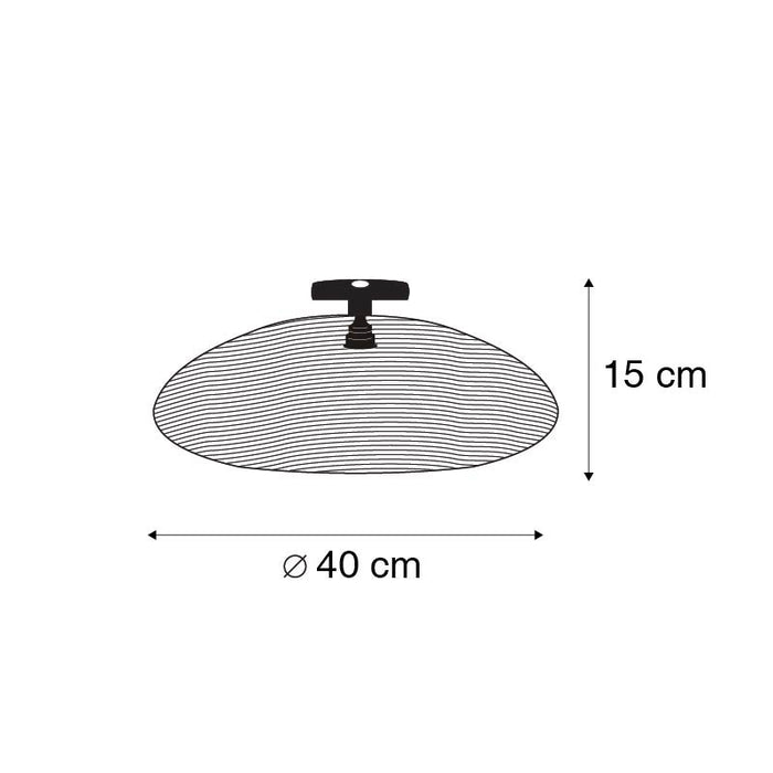 QAZQA Oosterse plafondlamp goud 40 cm - Glan