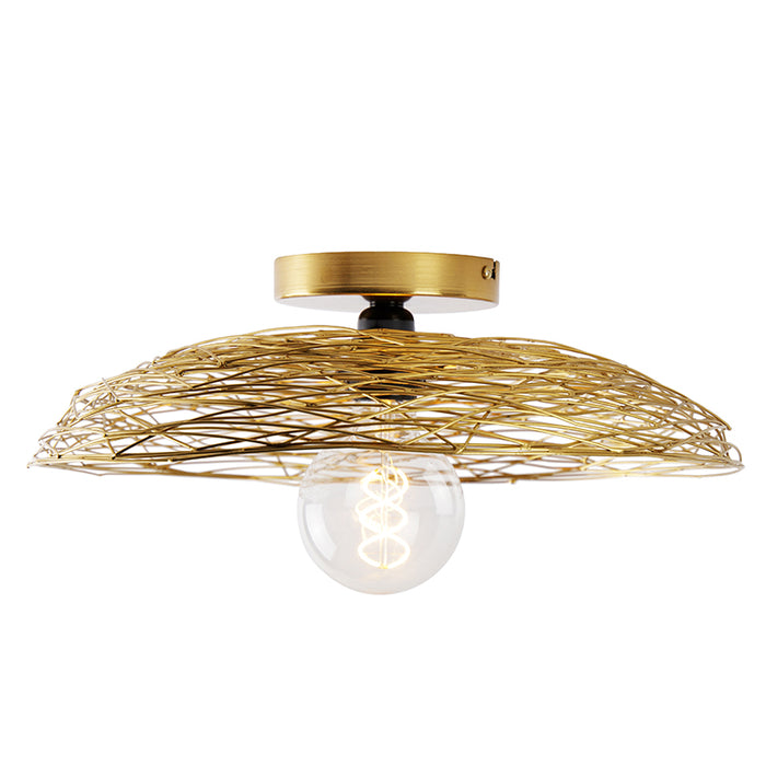 QAZQA Oosterse plafondlamp goud 40 cm - Glan