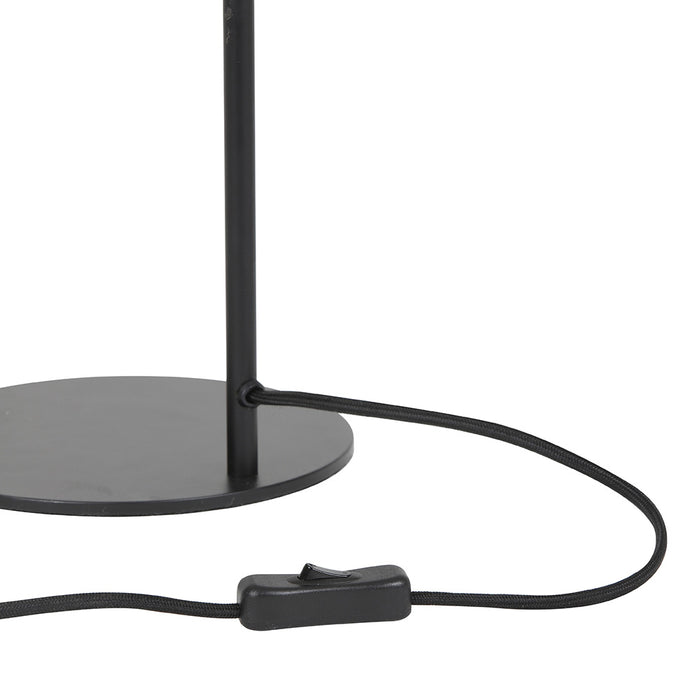 Light & Living Tafellamp Lekar - Antiek Brons|Smoke Glas - Ø18x57,5 cm