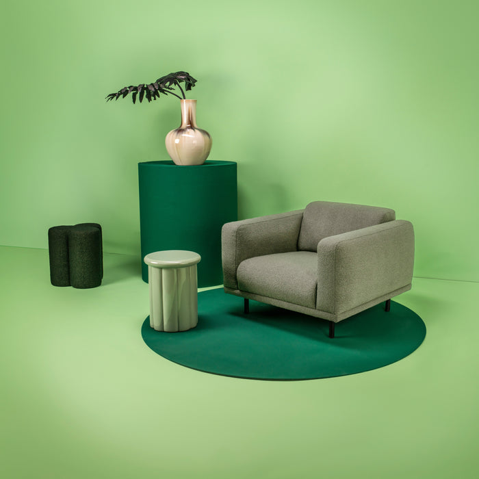 POLSPOTTEN Clover Poef - Groen