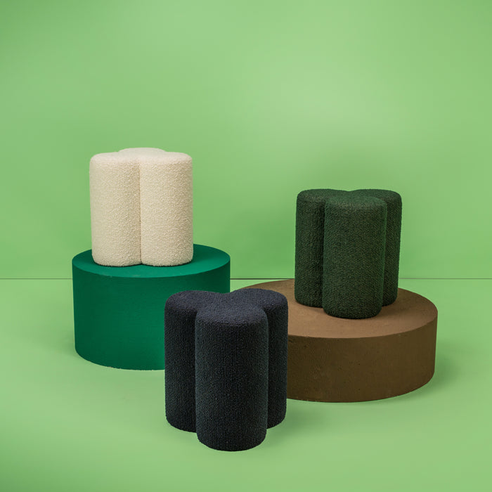 POLSPOTTEN Clover Poef - Groen