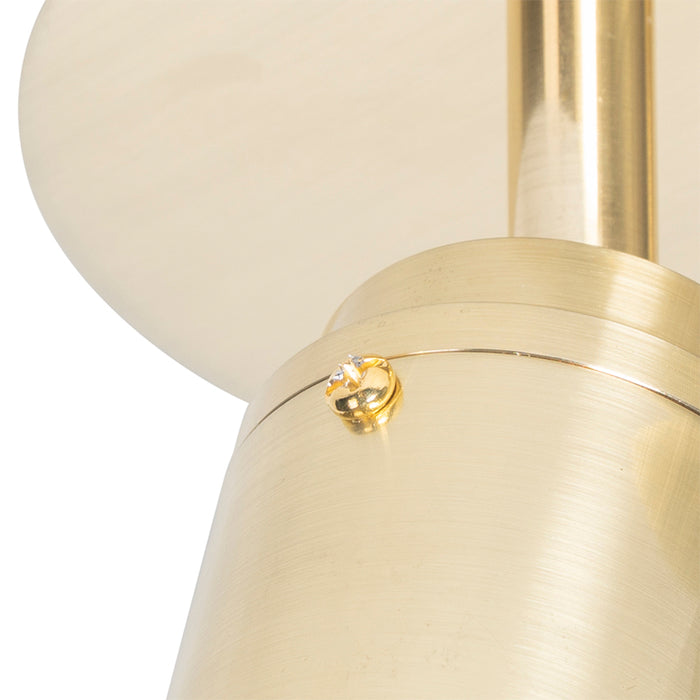 QAZQA Moderne badkamer spot messing 2-lichts IP44 - Ducha