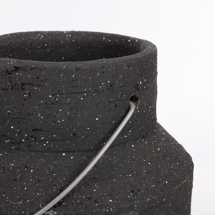 Mica Decorations Pietra Lantaarn - H25 x Ø19 cm - Antraciet