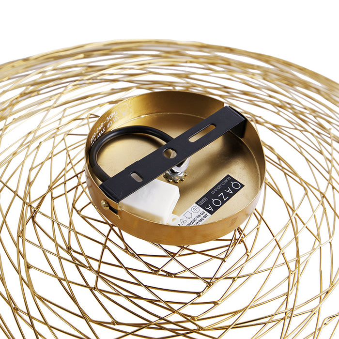 QAZQA Oosterse plafondlamp goud 60 cm - Glan