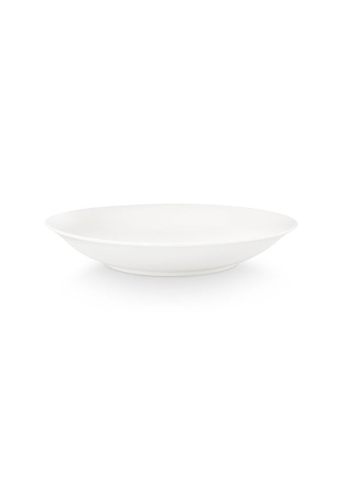 vtwonen Pastabord - Set van 2 - Wit - Porselein - Ø 25.5cm