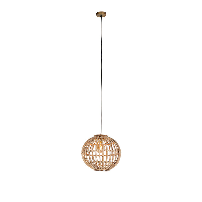 QAZQA Landelijke hanglamp bamboe 40 cm - Cane