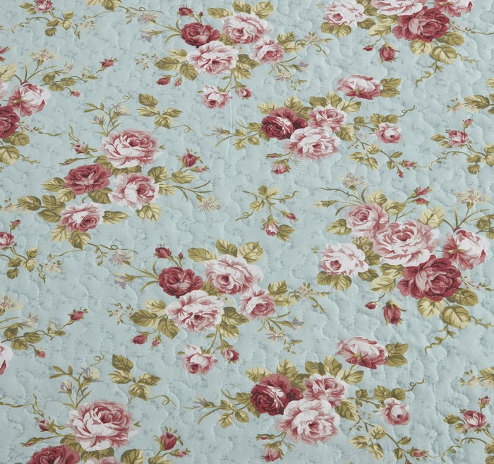 Lavandoux - Bedsprei|Quilt - Rose Garden Blue - 140x200 - 1-persoons