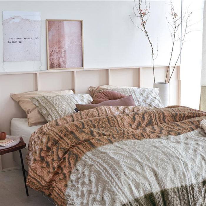 Ariadne at Home Snug Dekbedovertrek 140 x 220 cm - Bruin