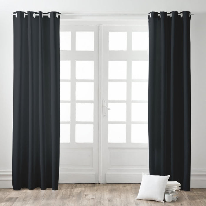 Kant en Klaar Isolerend en Verduisterend gordijn - Zwart
