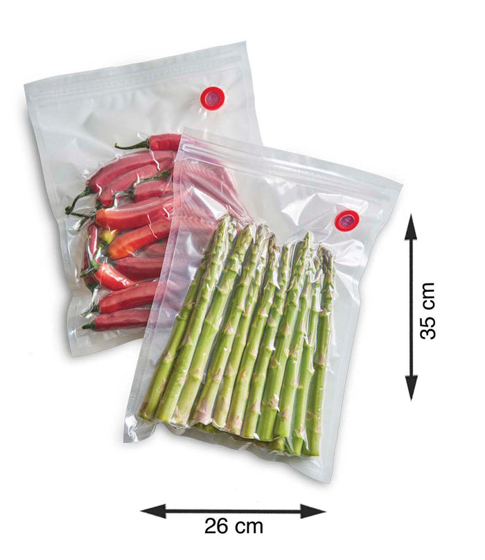 Solis Ziplock Vacuümzakken - 26 x 35 cm - 10 stuks