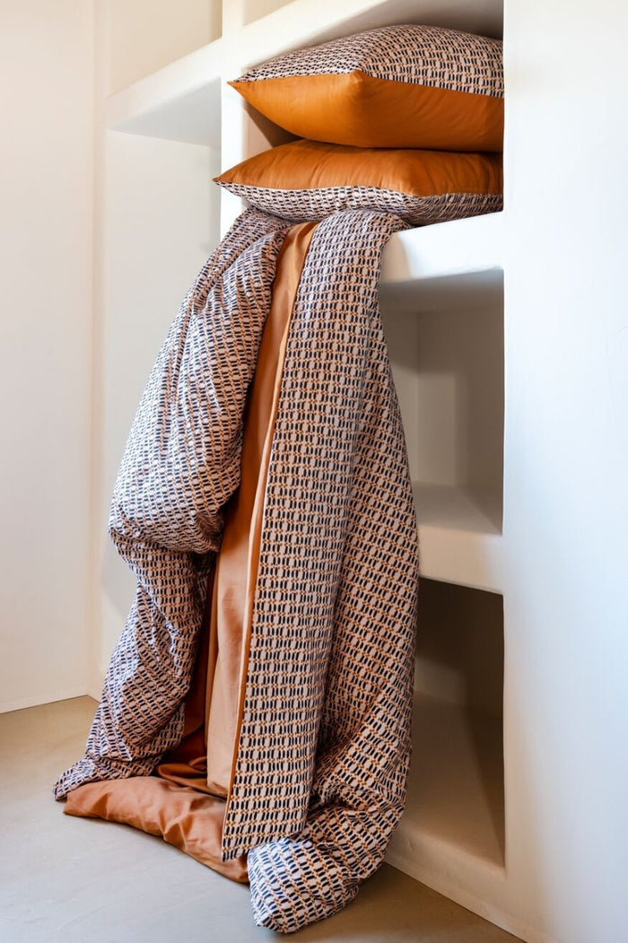 Mistral Home-Dekbedovertrek-100%Katoen satijn-260x240+2x65x65cm-Oker