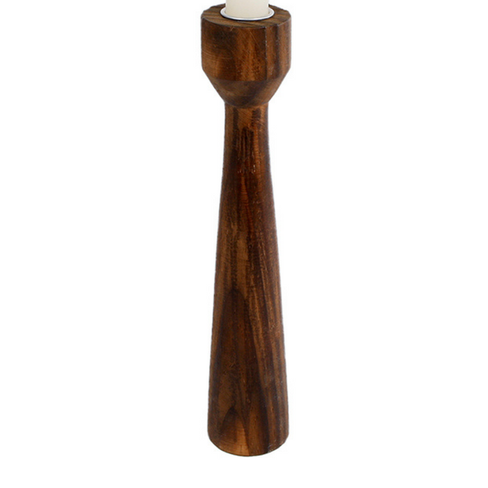 Dulaire Kandelaar Modern|Landelijk Bruin Hout 25 cm